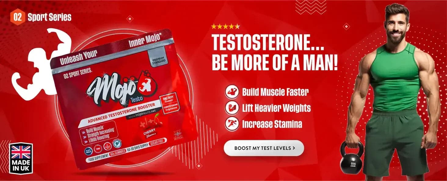 Mojo Testo advanced testosterone booster โ testosteroneโฆ be more of a man: build muscle faster, lift heavier weights, increase stamina. Boost my test levels.